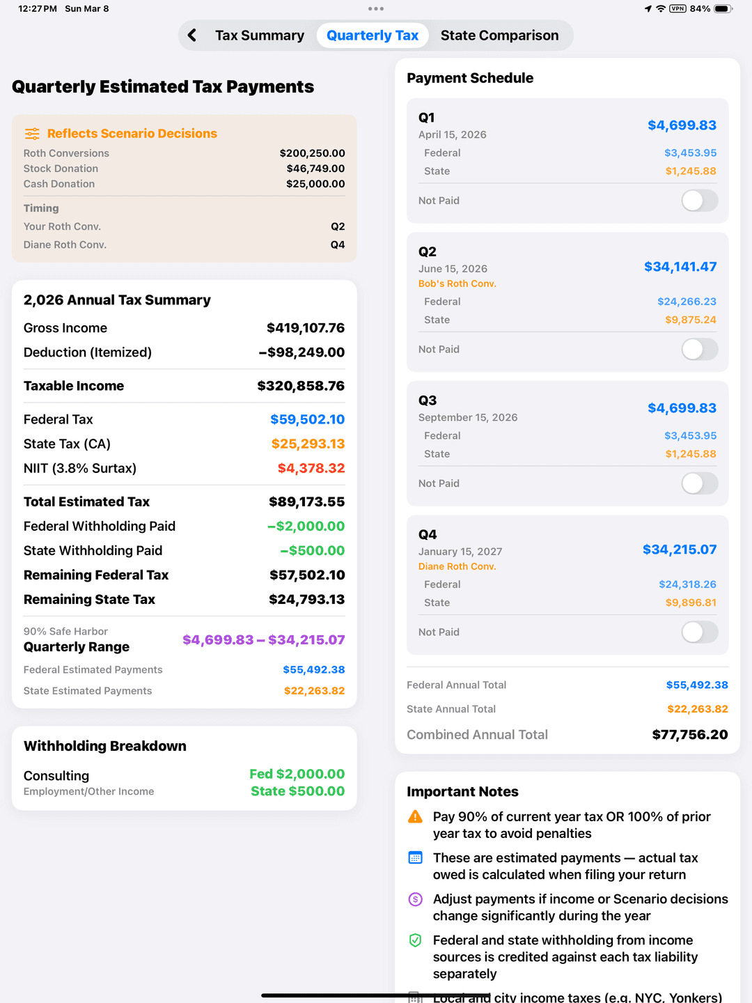 Pay the Right Amount Every Quarter — Not a Penny More screenshot